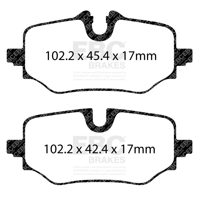 EBC 23-26 BMW X1 U11 2.0L (t) Yellowstuff Rear Brake Pads