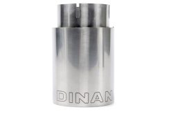 Dinan Double-Walled 4in Clamp-On Exhaust Tip - Polished - 4in Outlet / 3.25in Inlet - Image 3