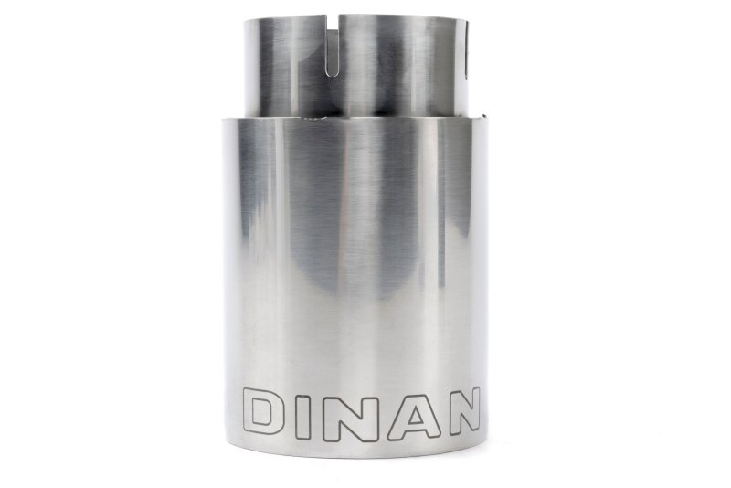 Dinan Double-Walled 4in Clamp-On Exhaust Tip - Polished - 4in Outlet / 3.25in Inlet - Image 3