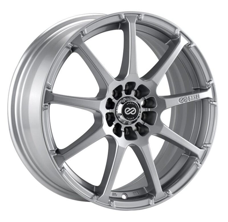 Enkei EDR9 17x8 5x100/114.3 38mm Offset 72.6 Bore Diameter - Silver Wheel - Image 2
