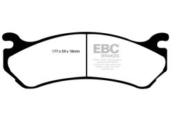 Alternative view of EBC 02 Cadillac Escalade 5.3 (Akebono rear caliper) Yellowstuff Front Brake Pads