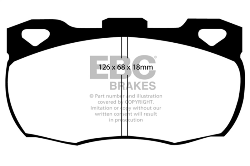 EBC 92-97 Land Rover Defender Yellowstuff Front Brake Pads - Image 2