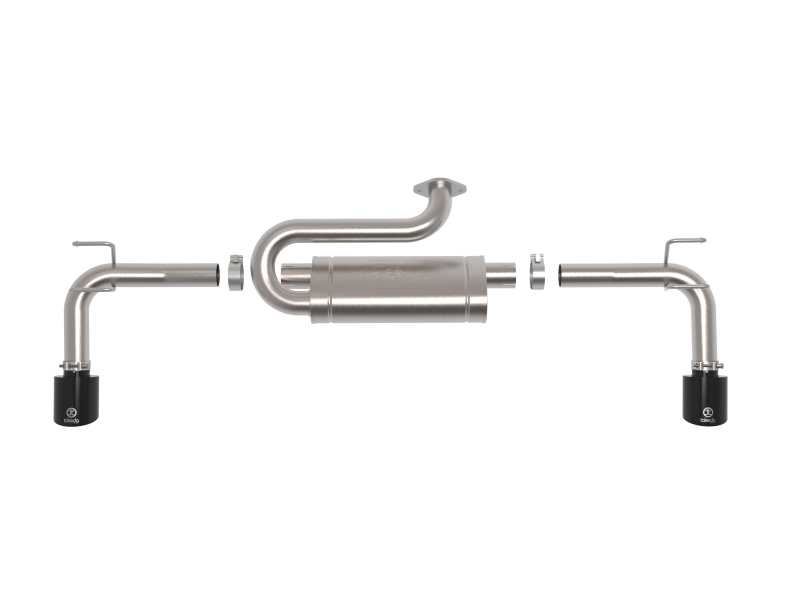 aFe 2023+ Mazda CX-50 Takeda 2.5in 304 SS Axle-Back Exhaust System w/ Black Tips - Image 4