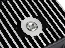 aFe POWER Transmission Pan Ford Trucks 80-92 (AOD Transmission)- Black w/ Machined Fins - Image 6
