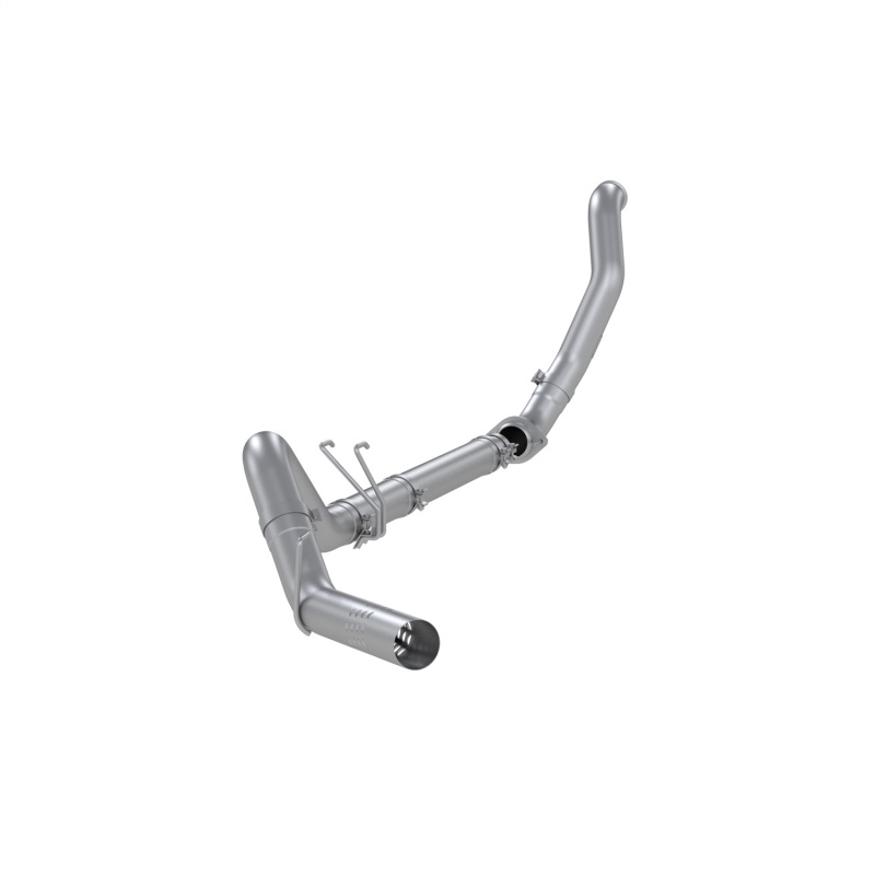 MBRP 08-10 F250/F350/F450 6.4L PS AL Steel 4in Filter-Back Single Side - No Muffler w/ DP