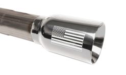 Corsa 17-22 Chevrolet Colorado ZR2 3.6L V6 3in Sport Cat-Back Exhaust - 4in USA Flag Tip - Image 3
