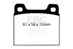 EBC 82-89 Maserati Biturbo 2.5 Twin Turbo Ultimax2 Rear Brake Pads