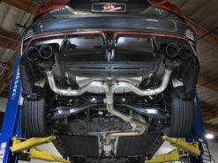 aFe 22-24 Kia Forte GT 1.6L 3in-2.5in 304 Stainless Steel Axle-Back Exhaust w/ Black Tips - Image 5
