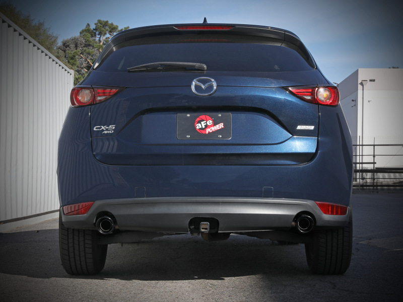 aFe Takeda 17-21 Mazda CX-5 2.5L (t) 2.5in. SS Axle-Back Exhaust System w/Black Tips - Image 5