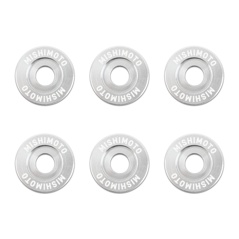 Mishimoto Small Fender Washer Kit (6pcs) - Silver - Image 2