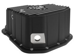 aFe 011-16 GM Diesel Trucks V8-6.6L LML Engine Oil Pan Black POWER Pro Series w/ Machined Fins - Image 5