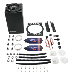 Alternative view of DeatschWerks 3.0L Staged Surge Tank w/ DW420 Fuel Pumps
