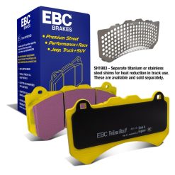 EBC 08-11 Nissan GT-R (R35) 3.8 Twin Turbo (Cast Iron Rotors) Yellowstuff Front Brake Pads