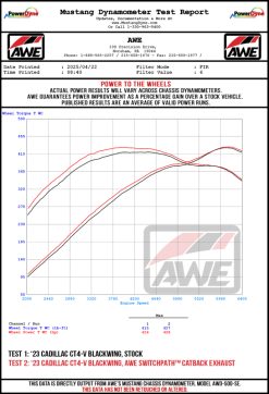 AWE Tuning 2021+ Cadillac CT4-V Blackwing SwitchPath Exhaust - Chrome Silver Tips - Image 16