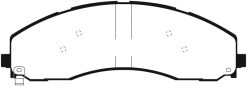 Alternative view of EBC 2017+ Ford F-450 Yellowstuff Front/Rear Brake Pads