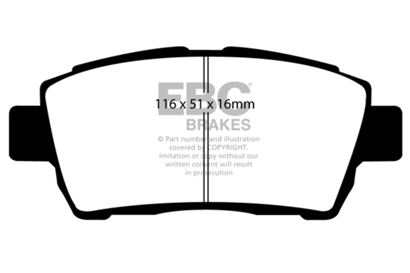 EBC 99-02 Toyota MR2 1.8L Bluestuff Front Brake Pads - Image 4