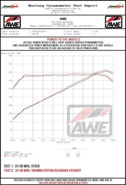 AWE Tuning 22-25 Subaru VB WRX Touring Edition Axle-Back Exhaust - Chrome Silver Tips - Image 12