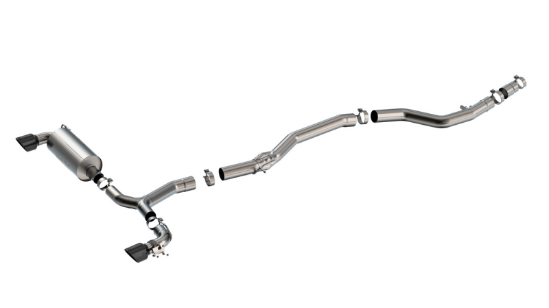 Borla 20-25 Toyota GR Supra ATAK Cat-Back Exhaust System w/ Black Chrome Tips - Image 2