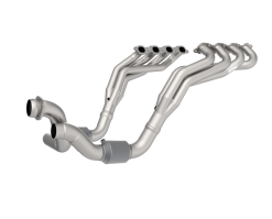 Kooks 20-22 Ford F250 7.3L V8 / Ford F350 7.3L V8 1-7/8in x 3in SS Headers w/ Green Catted Conn - Image 5