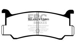 Alternative view of EBC 92-95 Mazda MX3 1.6 Yellowstuff Rear Brake Pads