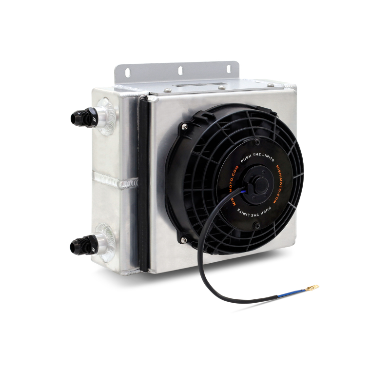 Mishimoto Universal Oil Cooler Kit 23 Row Cooler and 1in x 8in Fan - Image 2