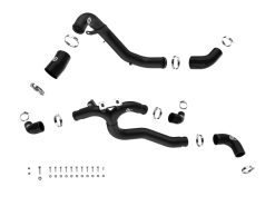 Alternative view of aFe 19-26 Genesis G70 V6 3.3L (tt) BladeRunner Aluminum Hot/Cold Charge Pipe Kit - Red