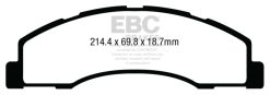 EBC 08+ Ford Econoline E150 4.6 Yellowstuff Front Brake Pads