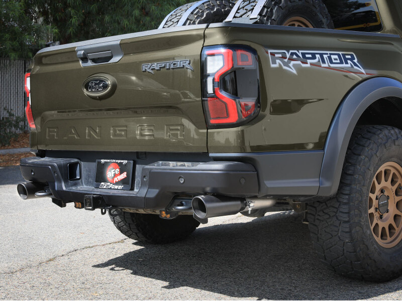 aFe Vulcan Series 3in 304SS Cat-Back Exhaust 24-25 Ford Ranger Raptor V6-3.0L (tt) w/ Black Tips - Image 4
