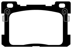 Alternative view of EBC 2017+ Genesis G90 5.0L Yellowstuff Rear Brake Pads
