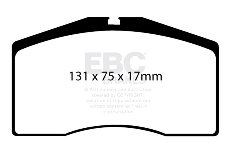 EBC 93-95 Porsche 911 (964) 3.6 Turbo Bluestuff Front Brake Pads - Image 2