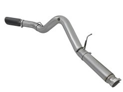 aFe LARGE Bore HD 5in Exhausts DPF-Back SS w/ Black Tips 16-17 GM Diesel Truck V8-6.6L (td) LML/L5P - Image 3