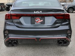 aFe 22-24 Kia Forte GT 1.6L 3in-2.5in 304 Stainless Steel Axle-Back Exhaust w/ Black Tips - Image 4