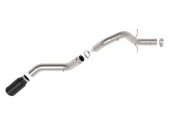 Alternative view of aFe Large Bore-HD 5in 409SS DPF-Back Exhaust System w/Blk Tip 24-25 GM Diesel Trucks V8-6.6L(td) L5P
