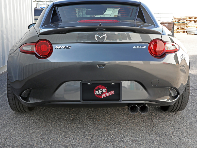 aFe Takeda 2-1/2in SS-304 Cat-Back Exhausts w/ Polished Tip 16-19 Mazda MX-5 Miata ND 2.0T - Image 3