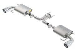 Alternative view of Borla 14-16 Mazda 3 2.0/2.5L AT/MT FWD S-Type Cat-Back Exhaust Single Split Rear Exit