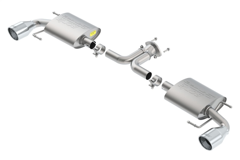 Borla 14-16 Mazda 3 2.0/2.5L AT/MT FWD S-Type Cat-Back Exhaust Single Split Rear Exit - Image 2