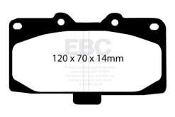 Alternative view of EBC Racing 89-95 Nissan Skyline (R32) 2.6L Twin Turbo GT-R RP-X Front Brake Pads