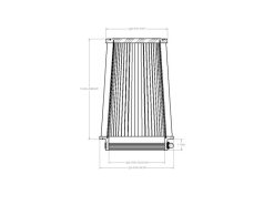 aFe Magnum FORCE Intake Replacement Air Filter w/ D2 Dry Media 5in F x6-1/2in B x5-1/2in T x9in H - Image 6