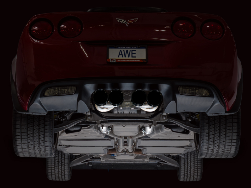 AWE Tuning 09-13 Chevrolet Corvette 6.2L Touring Edition Axle-Back Exhaust w/ Diamond Black Tips - Image 12