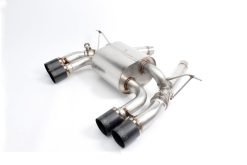 Alternative view of Dinan 15-20 BMW M3/M4 (F80/F82/F83) Free Flow Axleback Exhaust System - Black Tips