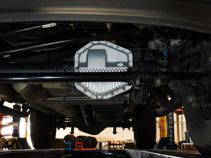 aFe POWER Street Series Front Diff Cover Raw w/ Machined Fins Ford F-250/350 23-26(Dana M235) - Image 3