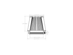 aFe POWER Universal Clamp-On Air Filter w/ D2 Dura-Dry Media - 4.5in F x 6in B x 4.75in T x 5in H - Image 6
