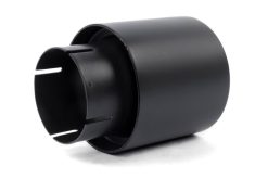 Dinan Double-Walled 4in Clamp-On Exhaust Tip - Black - 4in Outlet / 3in Inlet - Image 4