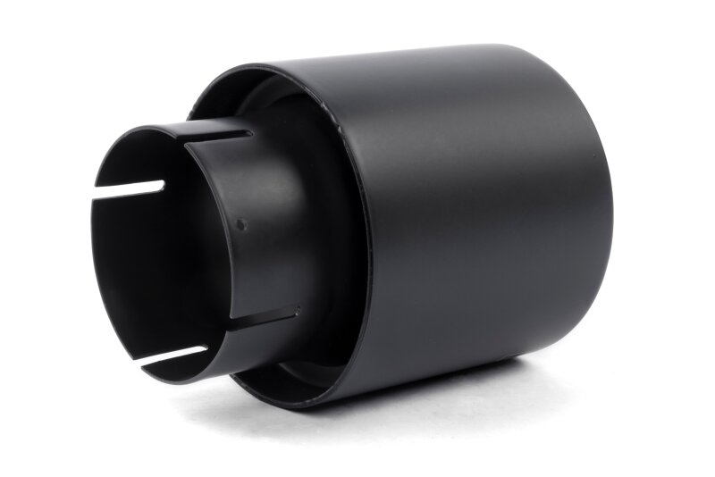 Dinan Double-Walled 4in Clamp-On Exhaust Tip - Black - 4in Outlet / 3in Inlet - Image 4