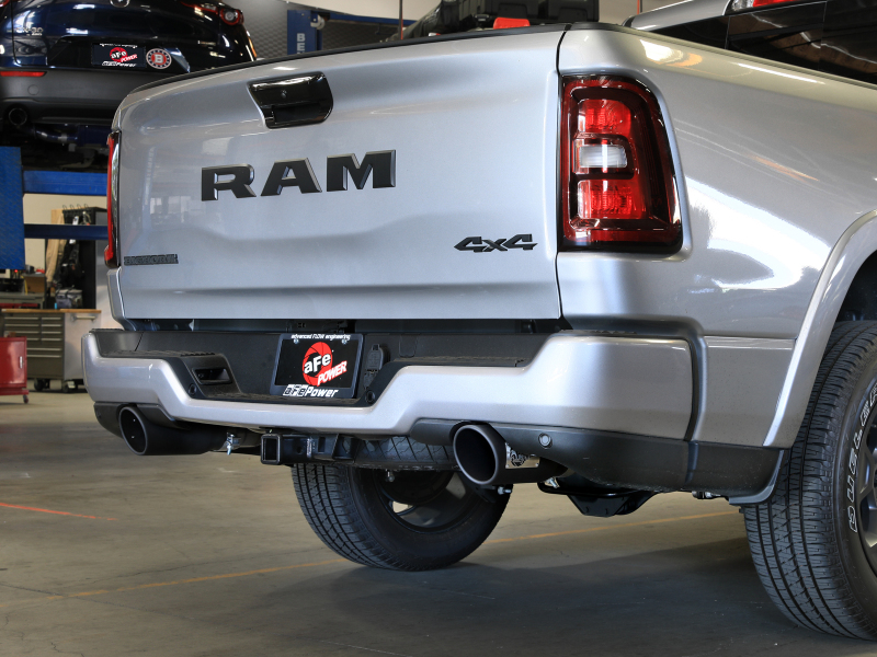 aFe Vulcan Series Cat-Back Exhaust System RAM 1500 2025 V6-3.0L (tt)- Black Tips - Image 4