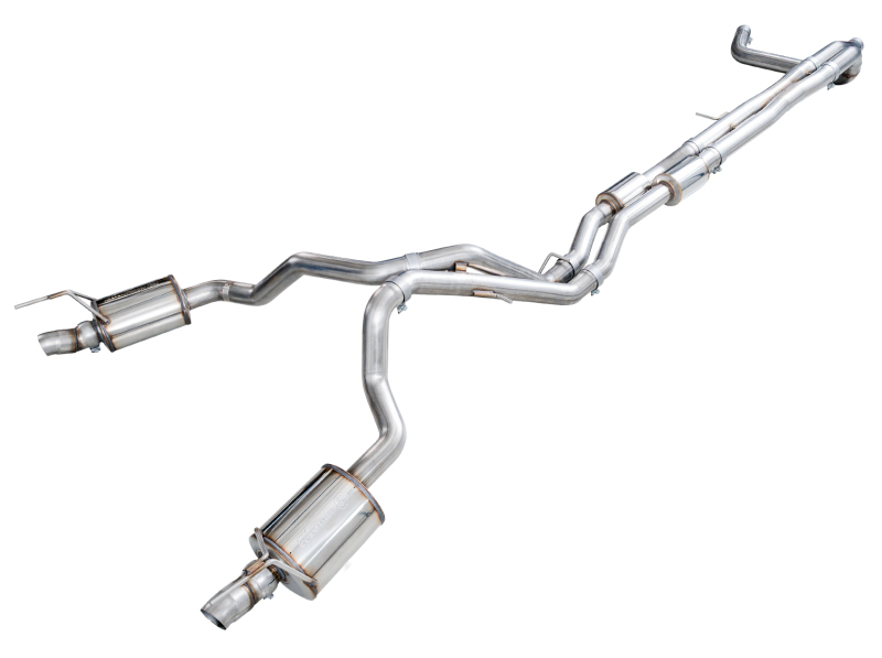 AWE Tuning 2021+ Cadillac Escalade 6.2L ESV 0FG Dual Exit Exhaust System (Reuses OE Tips) - Image 2