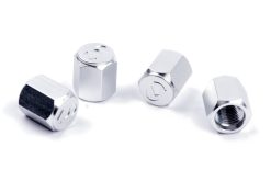 Dinan Valve Stem Caps - Silver (Set of 4)