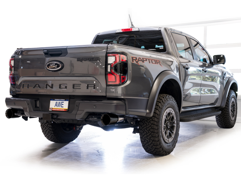 AWE 2024+ Ford Ranger Raptor 3.0L Switchpath Cat-Back Exhaust - Diamond Black Tips - Image 11