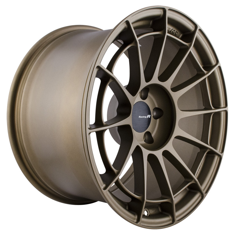 Enkei NT03RR 18x10.5 5x114.3 15mm Offset 75mm Bore Titanium Gold Wheel - Image 2