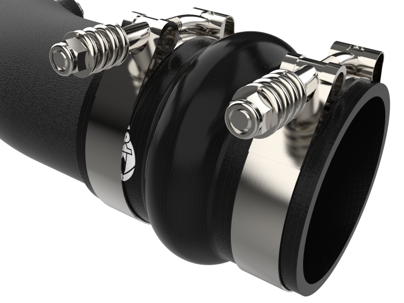 aFe 23-24 Ford Diesel Trucks V8-6.7L (td) BladeRunner 3in. Aluminum Hot Charge Pipe - Black - Image 5
